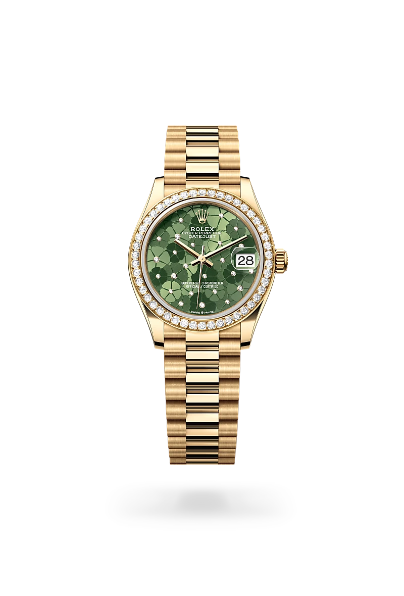 Rolex Oyster, 31 mm, yellow gold and diamonds M278288RBR-0038